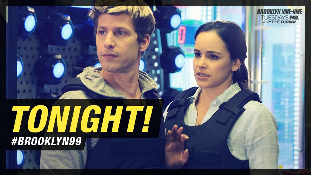 brooklyn99's tweet photo. See #Brooklyn99's cutest couple reunite tonight at 8/7c! https://t.co/CDdbef41BT