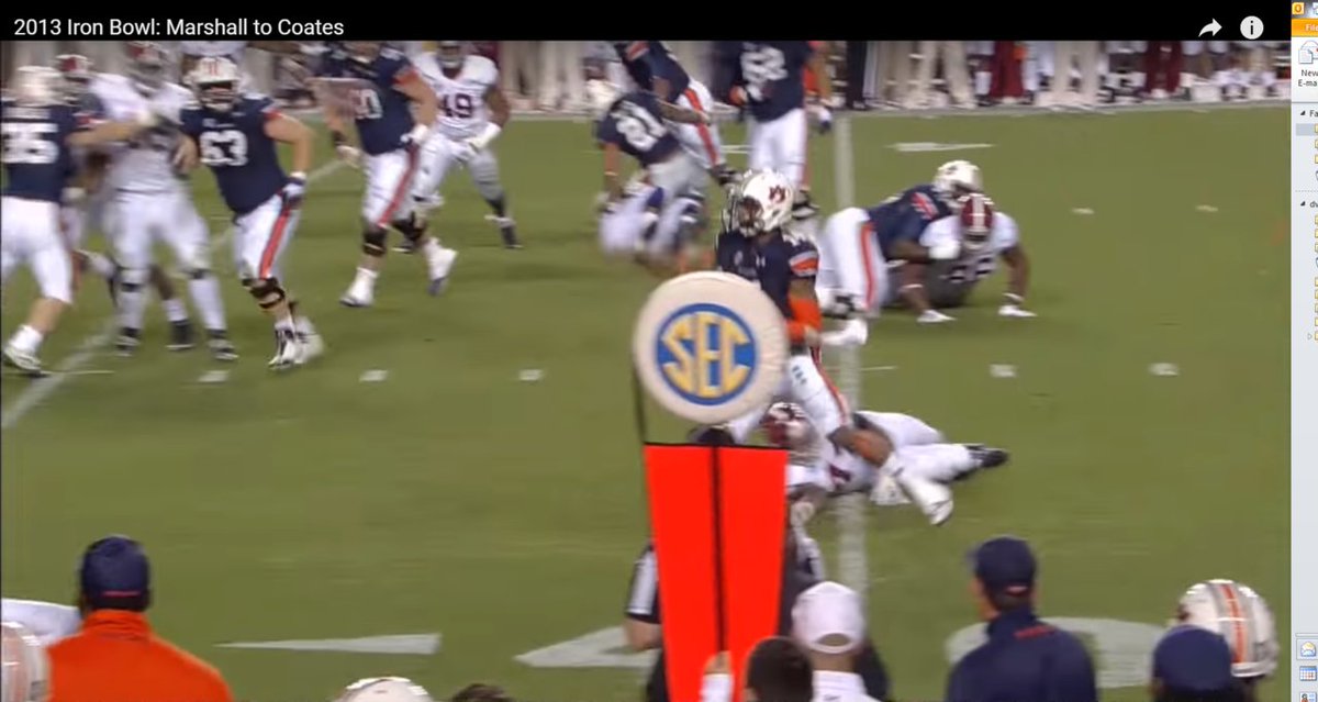 willcollier's tweet image. Jimbo Fisher needs some Kraft Singles to go with his whine. And he’s wrong. Picture of the play he’s whining about: al.com/sports/index.s…