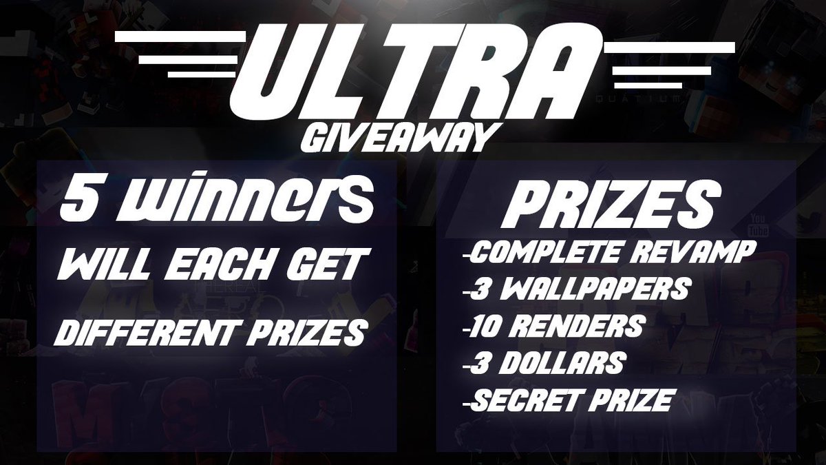 SoyAbrah's tweet image. =ULTRA GIVEAWAY=
Thank you all for all the great support!
+How To Enter+
-RT
-FOLLOW @retroidrage (optional)
=ENDS AT 180 RTS=