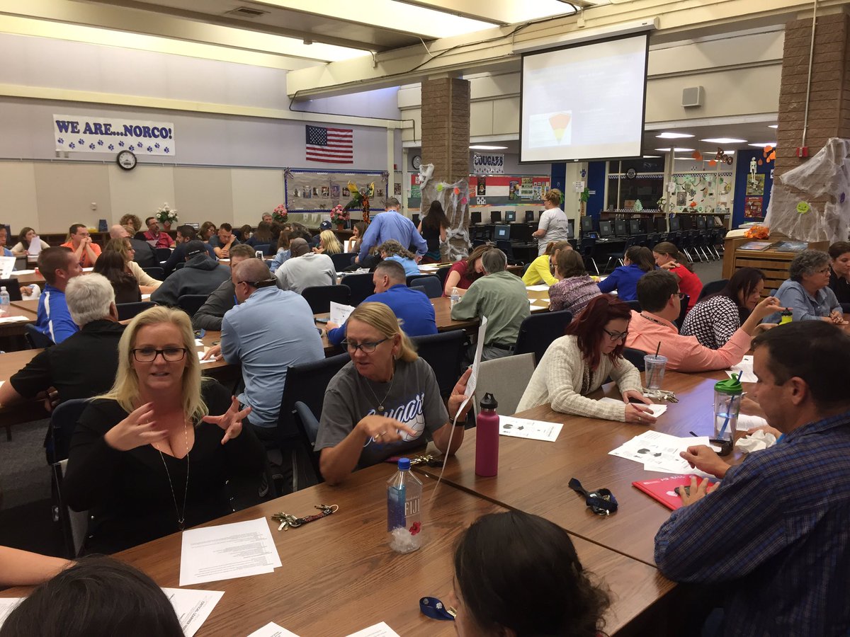HurdBriana's tweet photo. A huge shout-out to the NHS staff for  their amazing dedication to the WASC process at today's staff meeting. #nhsLookingGlass https://t.co/WqA1qqy1gu