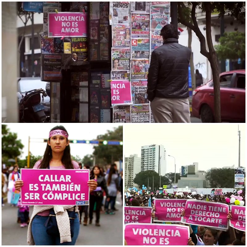 publishsm's tweet photo. O jornal mais importante do Peru fez de sua capa cartazes que foram usados na marcha #NiUnaMenos. A ação foi da McCann Lima. https://t.co/7OCdncqBvB