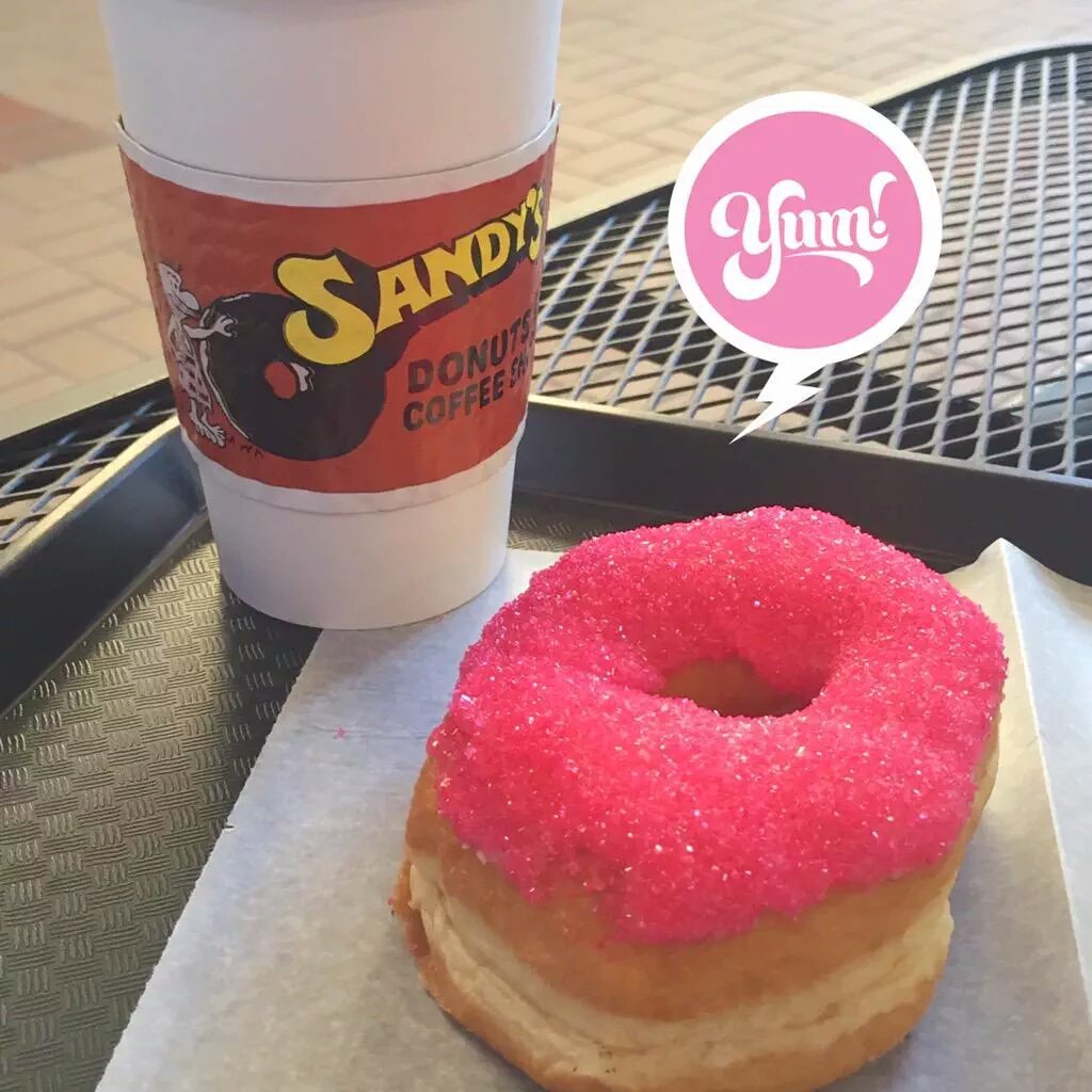 sandysdonuts's tweet photo. Proud to team with Sanford Breast Cancer Foundation. This Oct. we will donate $1 to the foundation for every 12 Pretty in Pink donuts sold. https://t.co/kYiNQlGzVA