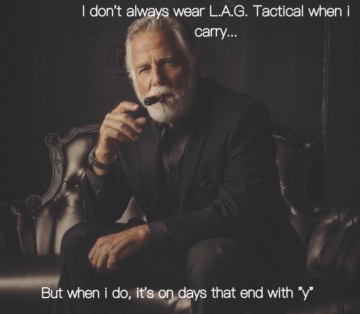 LAGTactical's tweet photo. What does the most interesting man in the world think about L.A.G.'s holsters, you might ask?

#kydexHolster #EDC #kydex #concealedcarry https://t.co/tkg08hYbH4
