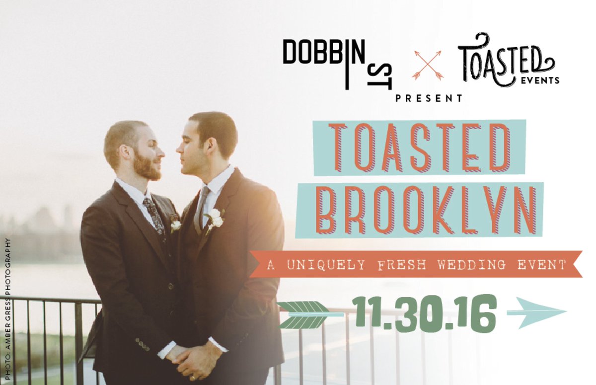 ToastedWedEvent's tweet image. Toasted #BK is Nov 30 at Dobbin St in #Greenpoint! Vendor apps + tics available now! #weddingplanning #brooklyn #nyc