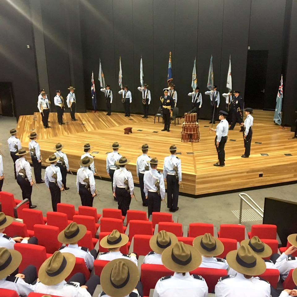 AirForceCadets's tweet photo. Behind the scenes | Arrival of Host Officer GPTCAPT(AAFC) Gregory, and arrival of Reviewing Officer AVM Peter Yates AM CSC #airforcecadets https://t.co/gqgBQe7hm6