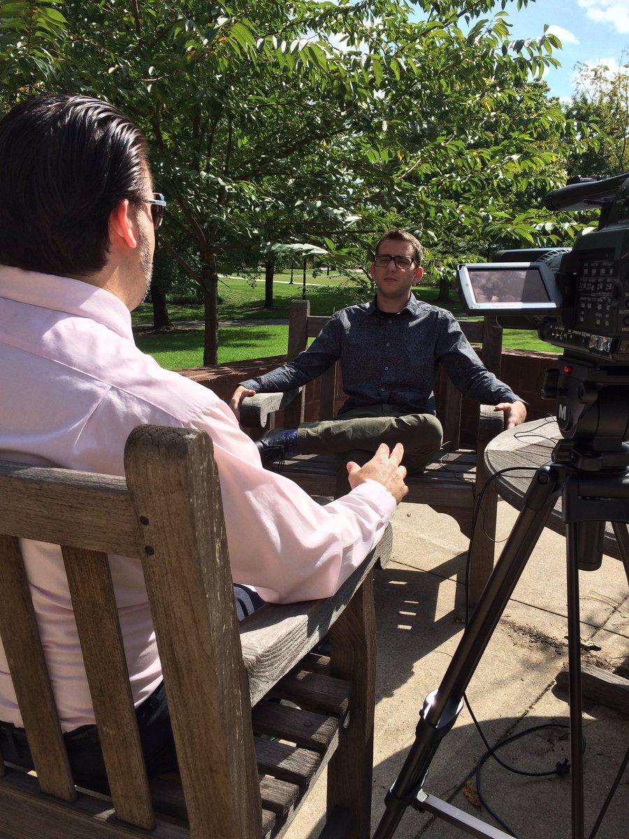 SUTV_News's tweet photo. Reporter John Danner spoke to @PACE_Salisbury today about why it's important students vote this election year. Tune in Wednesday at 7 #SUTV https://t.co/qX9a5dBDbi