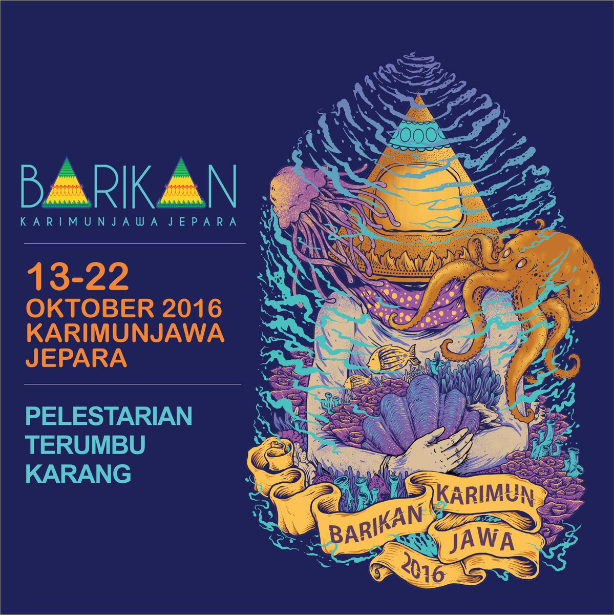 JeparaHariIni's tweet photo. Event akbar "Barikan Karimunjawa". Banyak agenda seru &amp; menarik yg dikemas dalam festival kebudayaan ini." Pelestarian Terumbu Karang" https://t.co/l7Bqa6j9bD