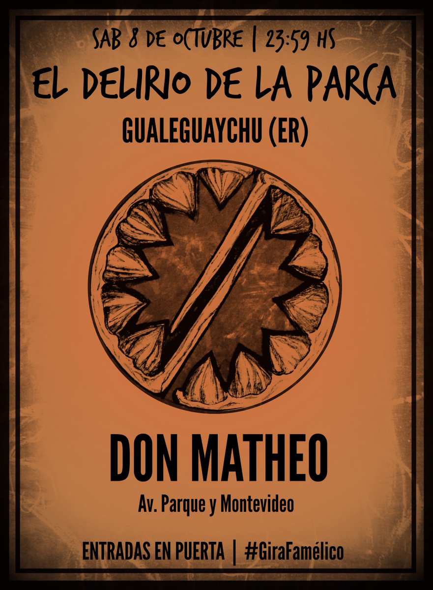 eddlp_oficial's tweet photo. Se viene #Gualeguaychú y no podes quedarte afuera! Mirá: https://t.co/zfMHwO9JQA @NSNoficial @Sqq_oficial @marianochurrua  #GiraFamélico https://t.co/d0T6h3guUy