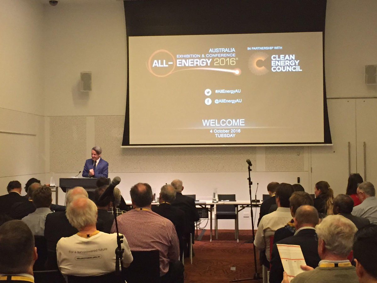 DNVEnergySystem's tweet photo. Happening Now: @mathiassteck chairing the #AllEnergyAU conference on #WindEnergy #ProjectDevelopments https://t.co/I9AqWFIYtV