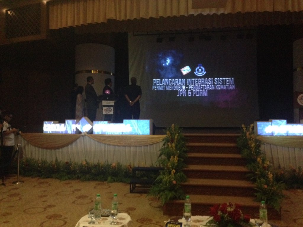 Pelancaran Sistem Integrasi Maklumat Kematian JPN-PDRM oleh YB. Datuk Nur Jazlan bin Mohamed, TMDN I.

#HPN2016