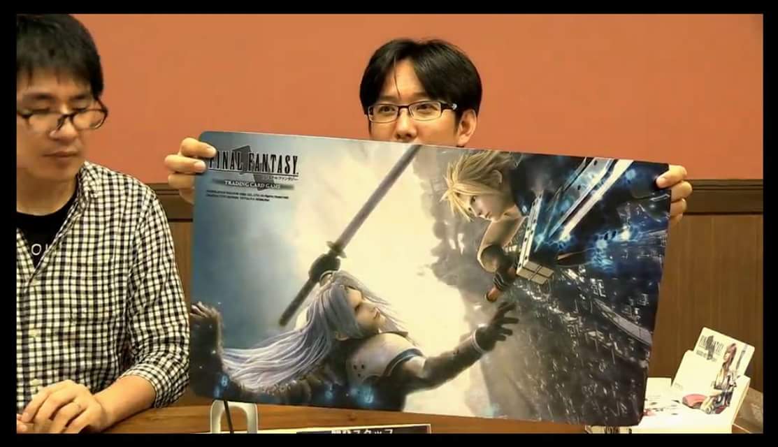 Here's an example of one of the playmats that will be availble for the Final Fantasy TCG! #finalfantasytcg #FFTCG #FinalFantasy