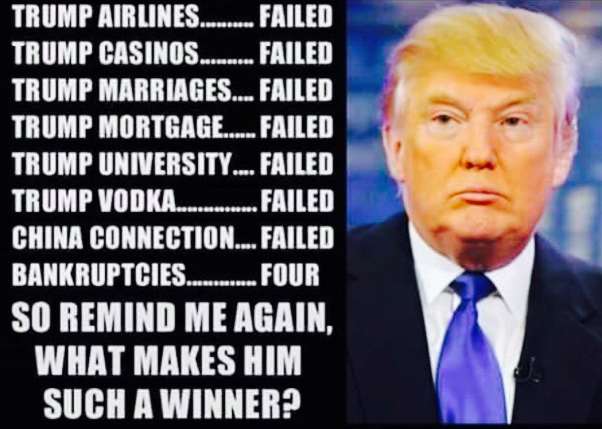 Kirmo11's tweet photo. @realDonaldTrump @DonaldJTrumpJr @FoxNews @CNNPolitics #TrumpFinancialTips #Hitler2016 #FailedTaxAudit #DumpTrump 📉👎🏽❌🏴 https://t.co/OfPV1Ie8B6