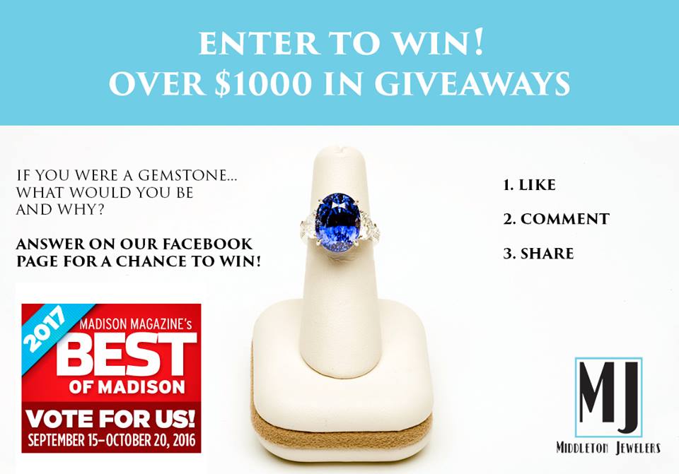 MidJewelers's tweet photo. "If I were a gemstone" #conest #giveaway #diamonds #jewelry rt $1000 https://t.co/ldjYaXoBAd ends Oct 15th https://t.co/tTugdpwOcE