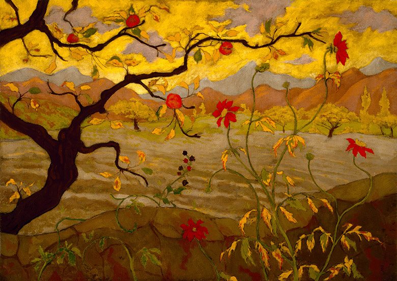 osvaldovann's tweet image. Paul Ranson - Apple Tree with Red Fruit, ca.1902