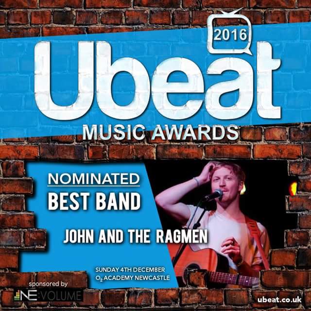 We've only gone and been nominated for a bloody award #Ubeat #newmusic #award #ceremony #made #livemusic #hardwork #Ubeatmusic #mensfashion