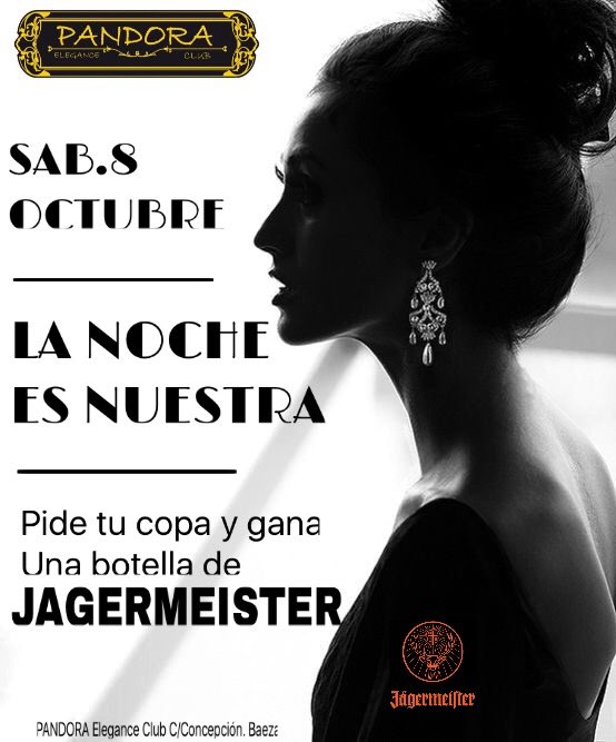 Super evento que tenemos para este sábado 8. Siempre que hay JAGER de por medio, la fiesta está asegura.