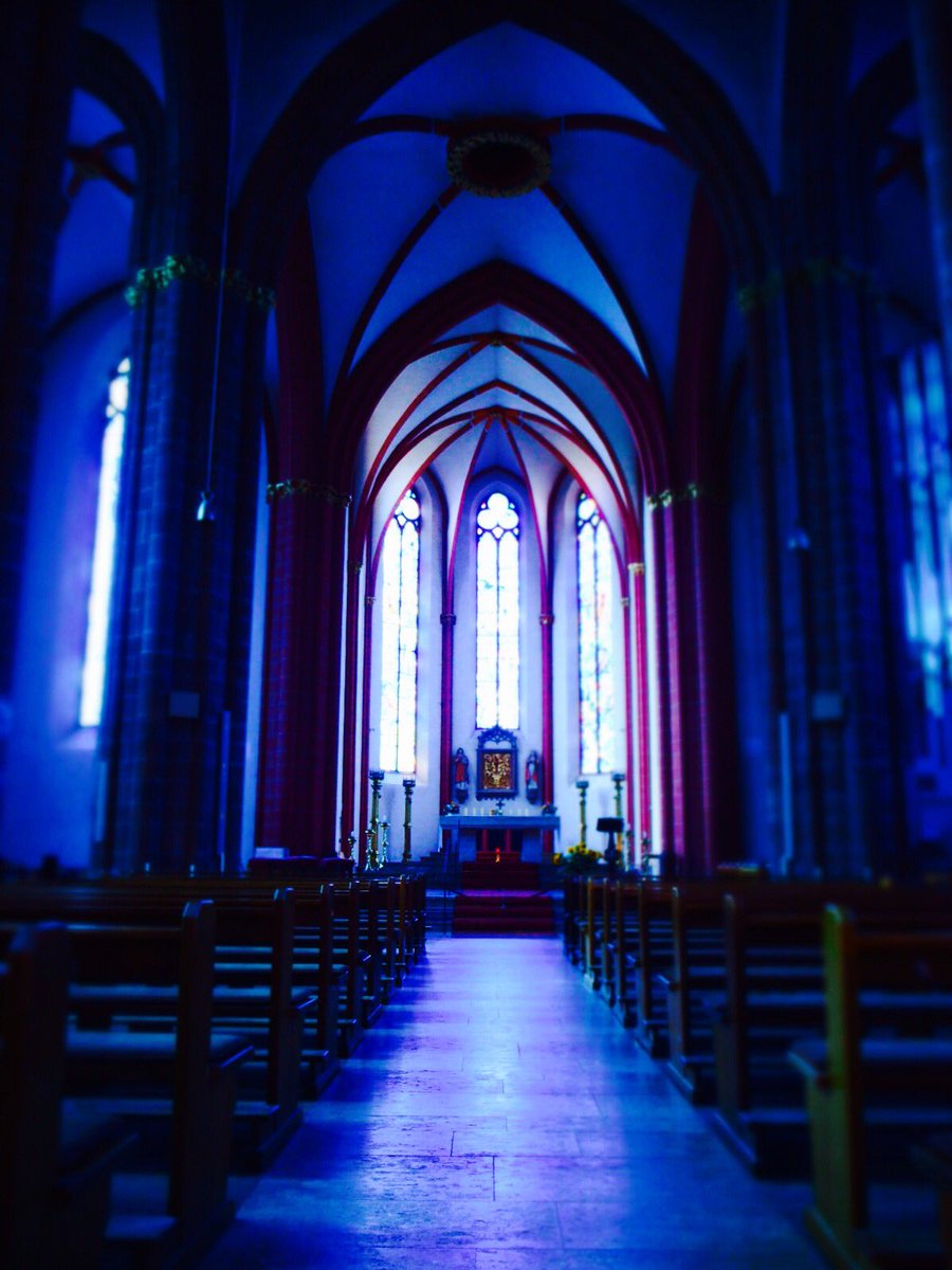 全ての窓にシャガールのステンドガラスが入っている、聖シュテファン教会。ひとつひとつ違う、たくさんの青。
#ドイツ #マインツ #教会 #マルクシャガール #germany mainz #church #marcchagal #sugarsweethome