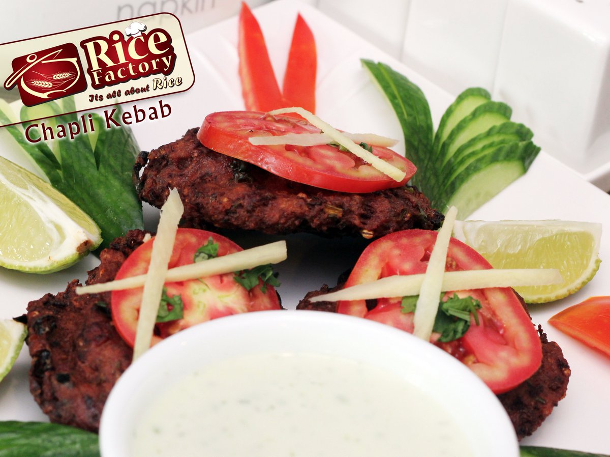 Ricefactory_ae's tweet photo. Consider treating yourself with Rice Factory's special 'Chapli Kebabs' today.
#RiceFactory #BurjKhalifa #DownTown #Healthy #Dubai #DubaiLife https://t.co/dece5ZjHsb