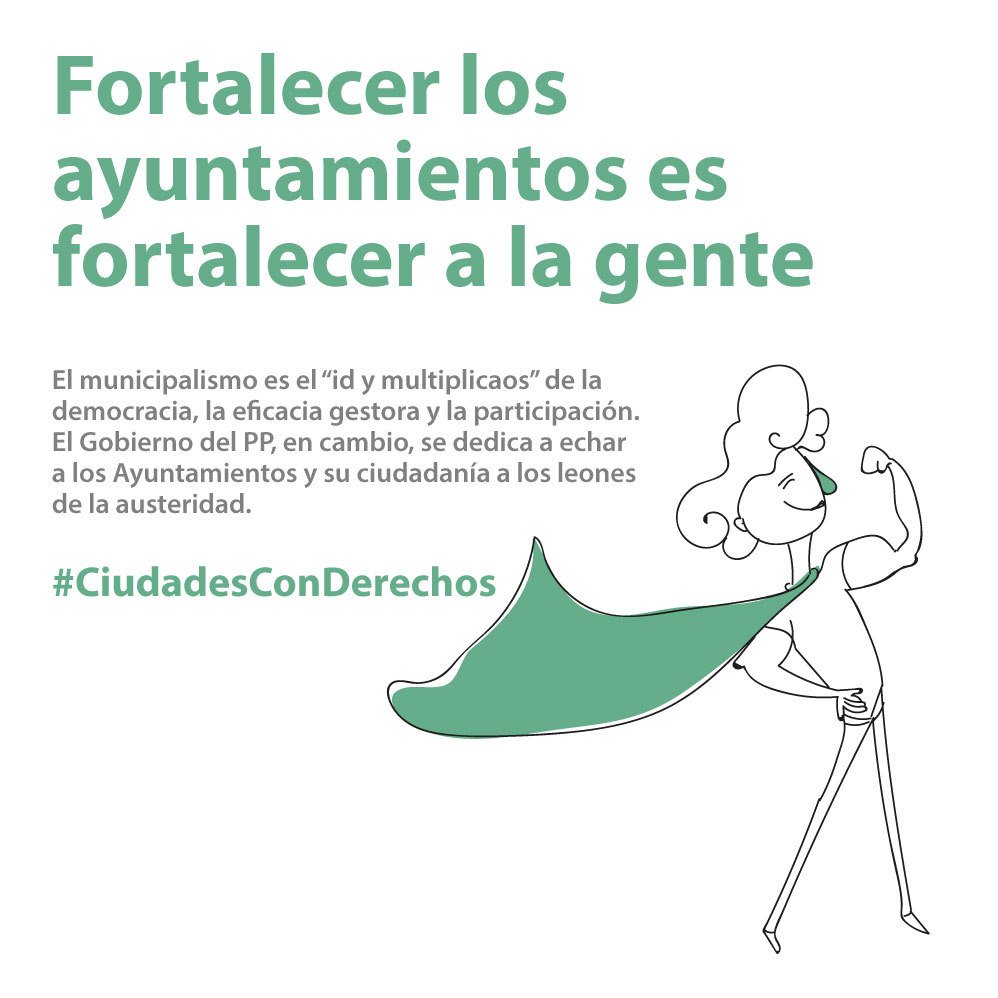 La ley Montoro asfixia a los ayuntamientos. Para tener #CiudadesConDerechos, hay que cambiar esa ley YA.