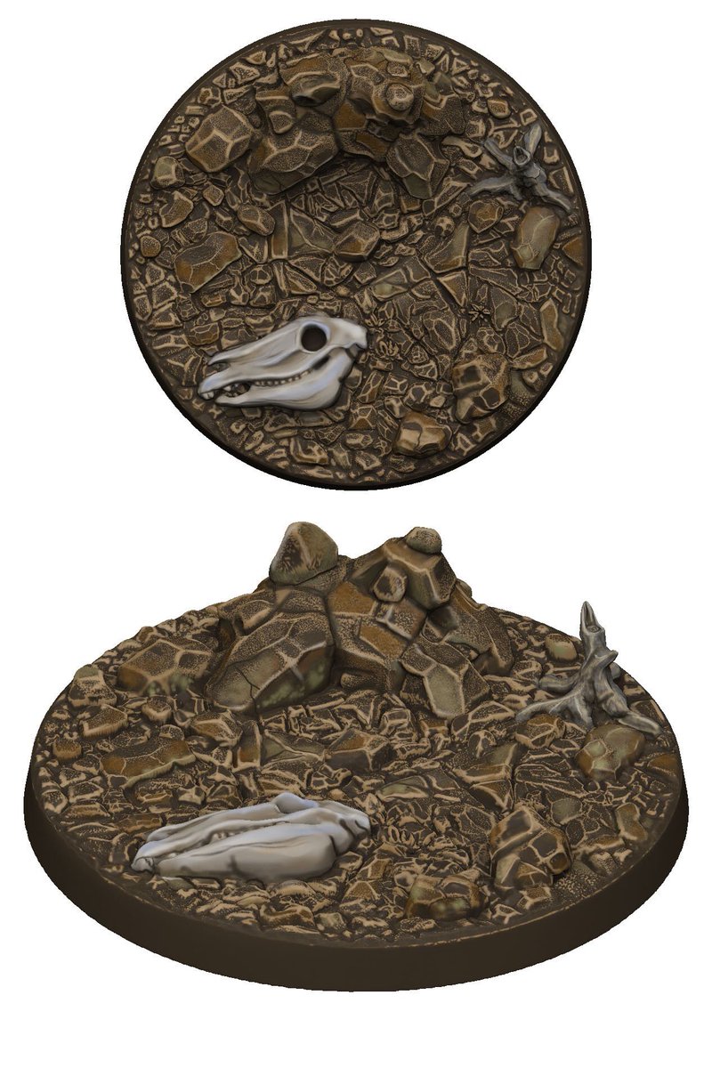 AoS_Shorts's tweet photo. Plastic scenic bases, great detail, use plastic glue, pick only the base sizes you need, less wastage, cheaper than resin @warlocks_tower https://t.co/nBA4bnB77h