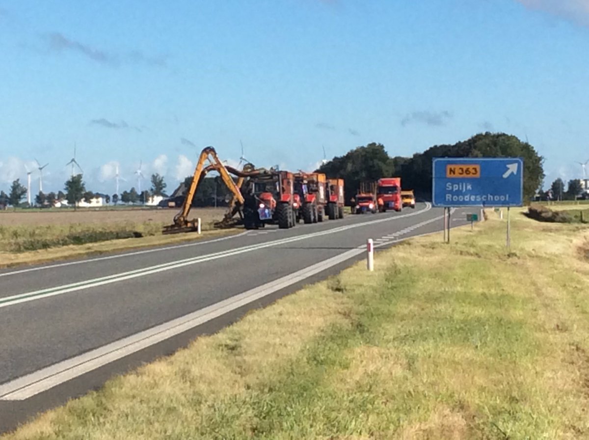 Ook deze week zijn we nog aan het maaien op de #n46 richting Groningen voor de <a href="/provgroningen/">Provincie Groningen</a>