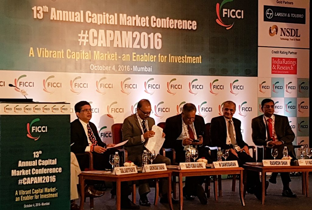 anands13's tweet photo. @BSEIndia MD & CEO @ashishchauhan joins panel discussion on 25 years post liberalization in India @ficci_india #CAPAM2016 https://t.co/RfFK9LutrN