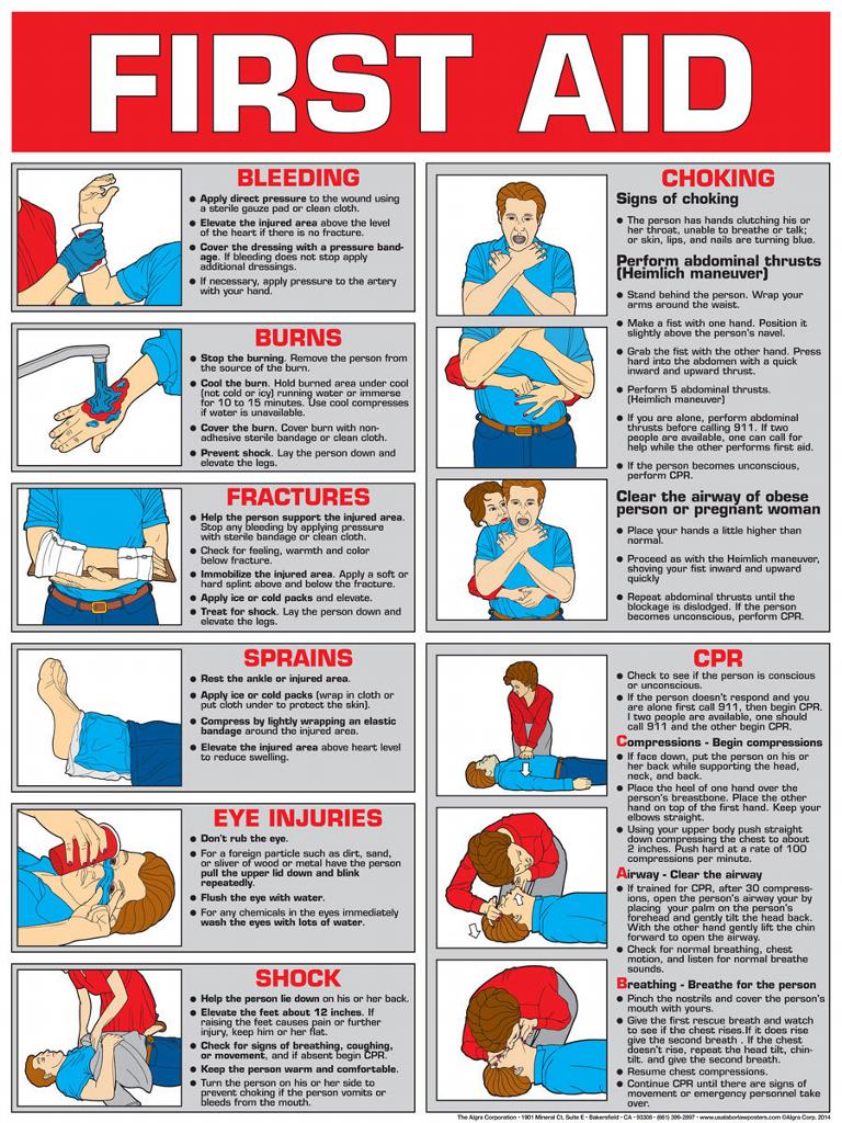 Chart On Safety And First Aid