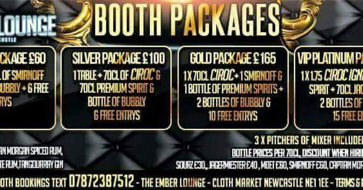 The Ember Lounge NCL (@embernewcastle) on Twitter photo JOIN US THIS WKND <a href="/EmberNewcastle/">The Ember Lounge NCL</a> & why not book a booth package Text:07872387512 With Name & Group
<a href="/NewcastleNE1/">Get Into Newcastle</a> <a href="/SuperNcl/">Super Newcastle</a> @staghenNCL JOIN US THIS WKND <a href="/EmberNewcastle/">The Ember Lounge NCL</a> & why not book a booth package Text:07872387512 With Name & Group
<a href="/NewcastleNE1/">Get Into Newcastle</a> <a href="/SuperNcl/">Super Newcastle</a> @staghenNCL
