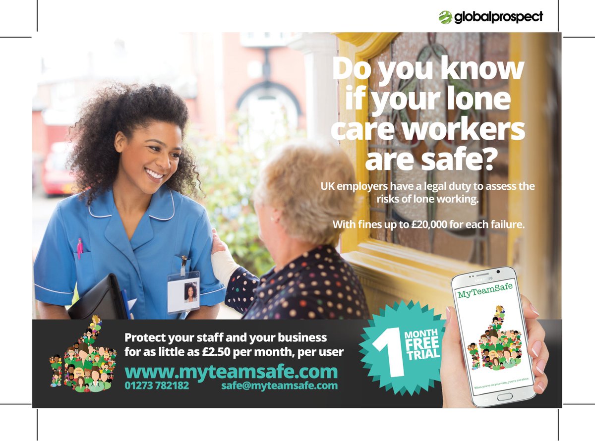 HILLINGAR's tweet photo. Do you know if your staff are safe?
#MyTeamSafe at @Careshow 11-12 October 2016 #careshow #Birmingham #lonework https://t.co/xzPs95geOH