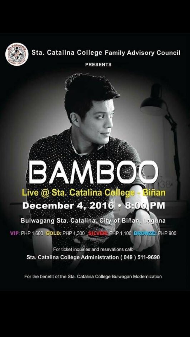 UpComing Shows: Bamboo Live WorldTour 2016 "The Oven" See Posters for details ✌🏻️🙂🐼😎