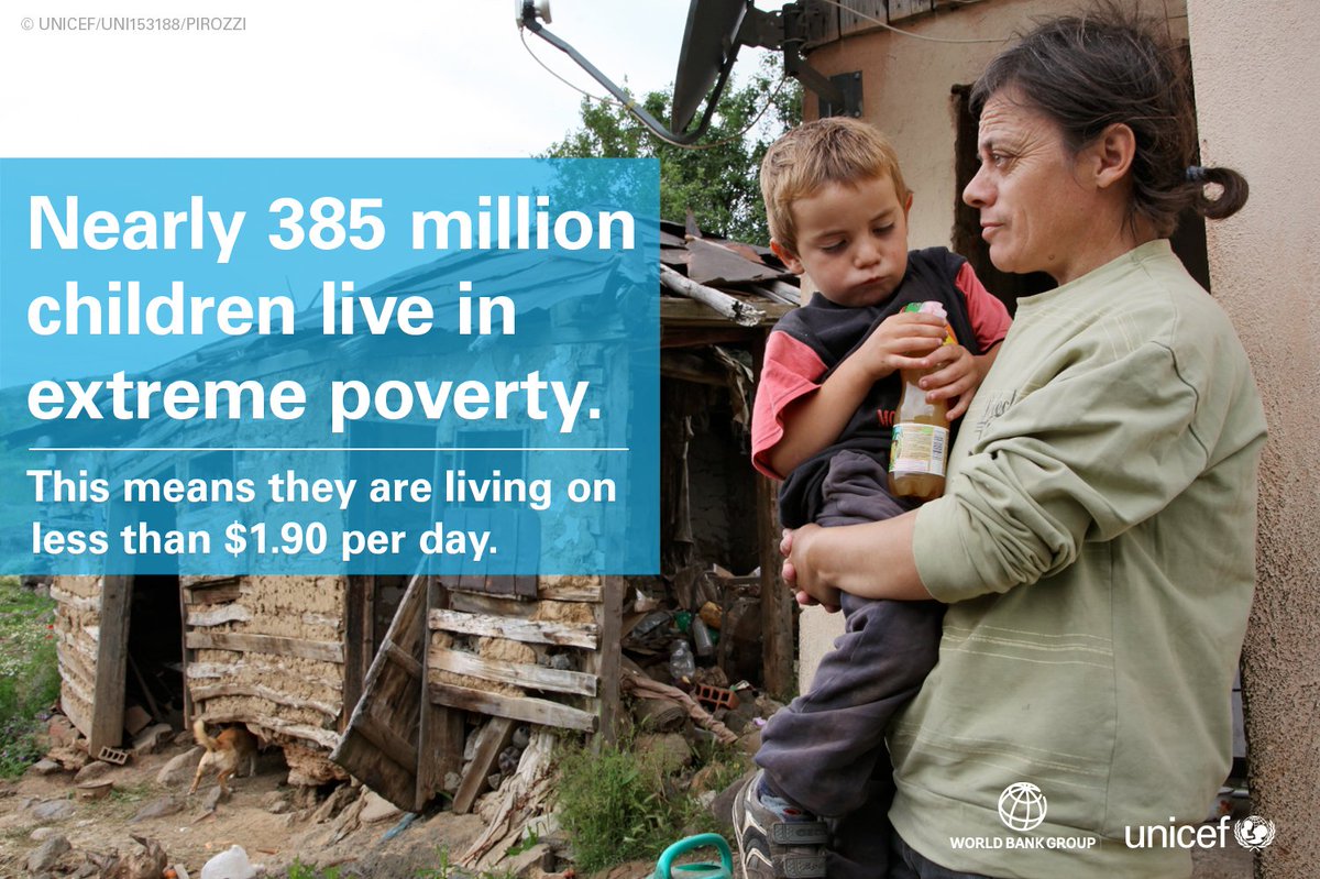 Children under 5 are most at risk of living in extreme poverty. Real investment in early years needed uni.cf/2dNFFL2 #EndPoverty