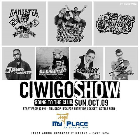 #ciwigoshow road show going to the club <a href="/MyPlaceMalang/">myplacemalangdotcom</a> 
Pesta pora para kolega #nganchukcrew #nganchukerz