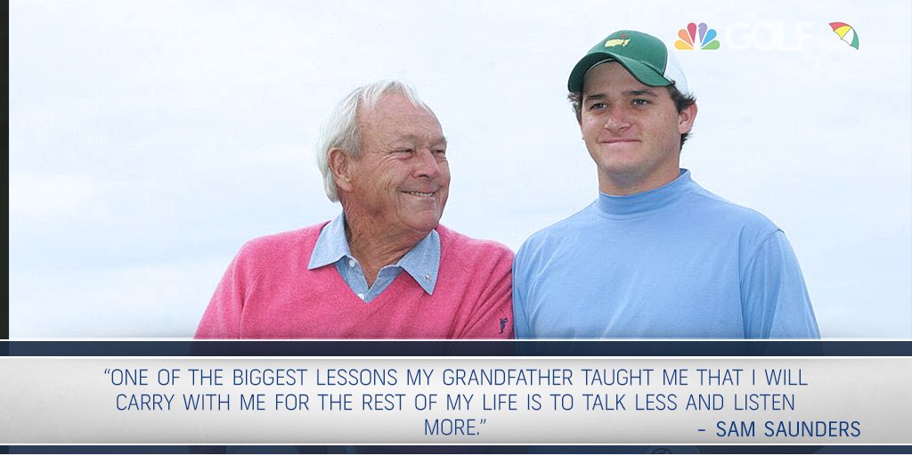 GolfChannel's tweet photo. A lesson from Mr. Palmer we could all learn from. #ArniesArmy https://t.co/9Kfo4Erguy
