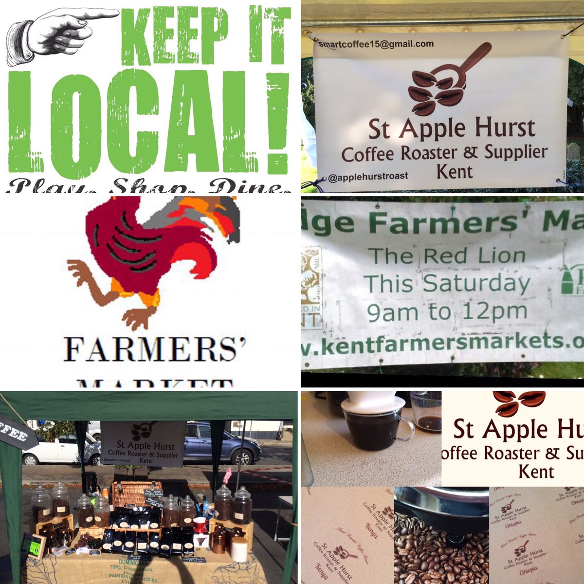 stapplehurst's tweet photo. #gettingready #freshcoffee #newmarket @BridgeFarmersMk looking forward to a new #farmersmarket @KentFarmers @kent_katco #localbeans https://t.co/iVBotEFFyG