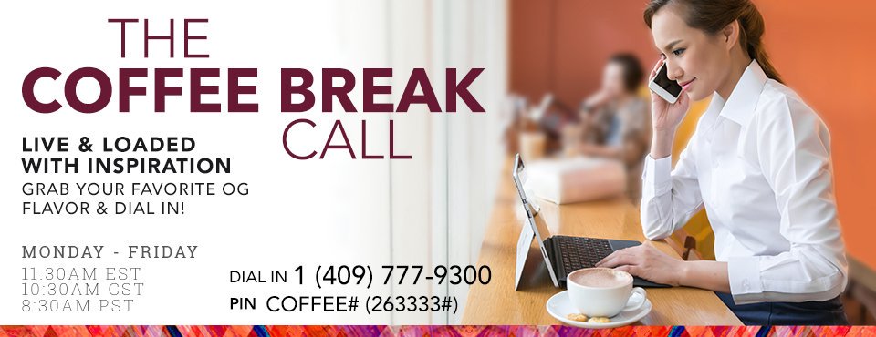 WorldCupofOG's tweet photo. Are you an #Entrepreneur #Retired #Homemaker #SingleParent #Wantingmore Check out #coffee break call #TuesdayMotivation https://t.co/Rf5aoZ5PtY
