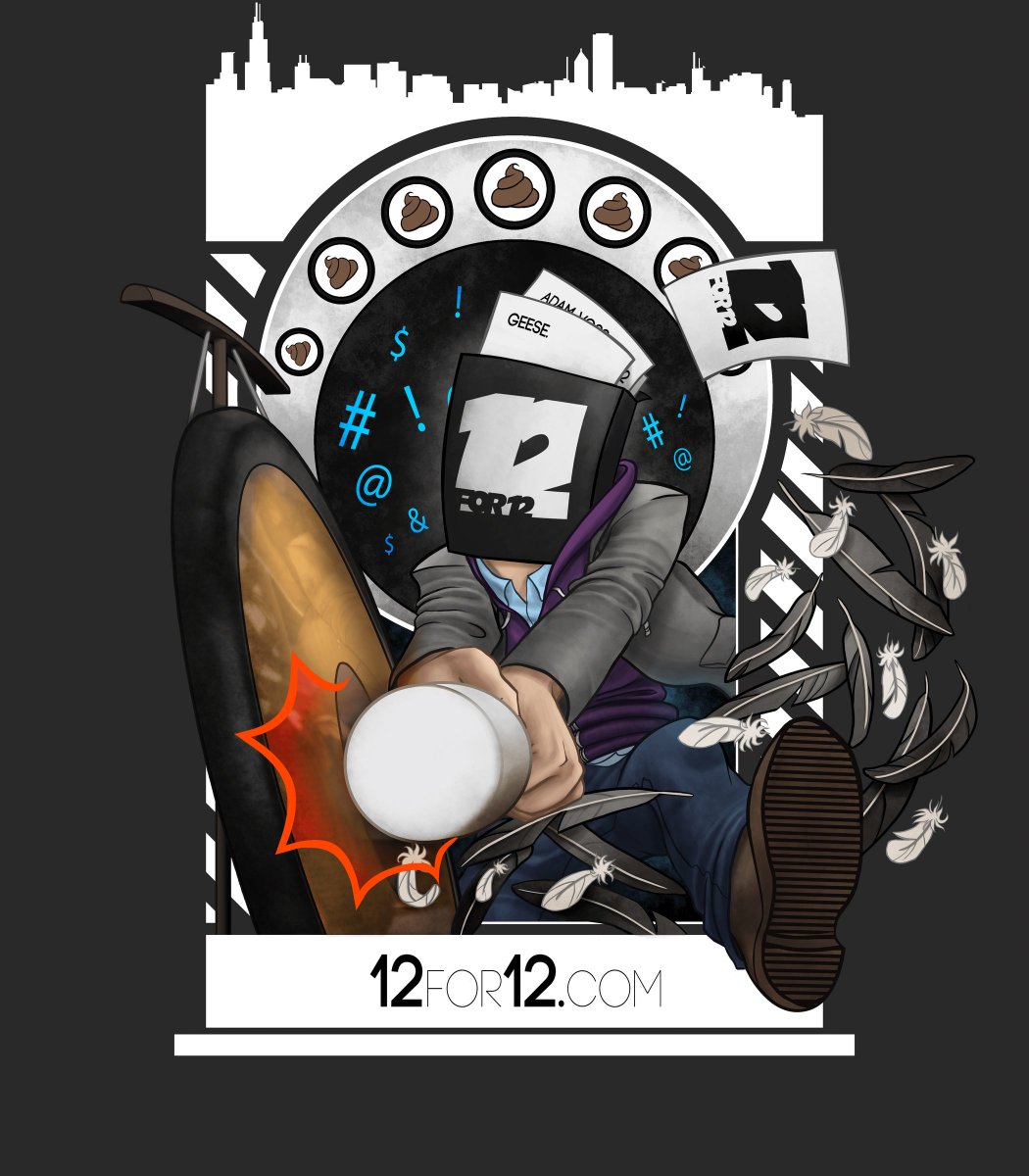 12for12show's tweet image. Fresh #12for12 gear in our @threadless #artistshop: a new #design from our @CAH episode! #Merch #Threadless #Tees ht.ly/K3Cc304OVlx