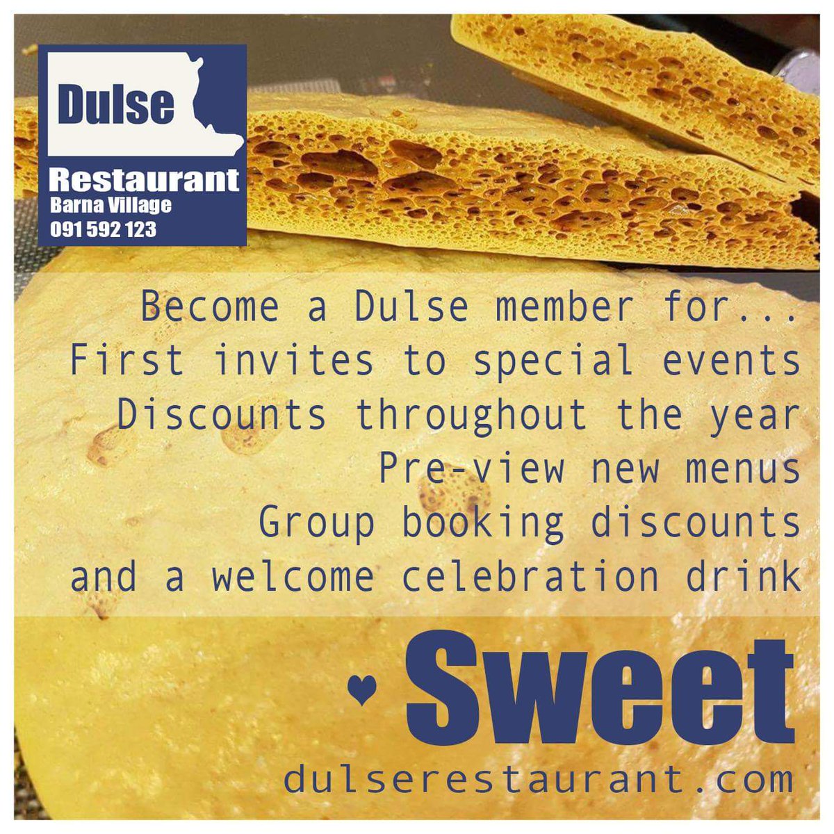 GalwayHour's tweet photo. Join @dulserestaurant 's members club.  Check their web page https://t.co/FmbDgd3NYt  #previews #recipes &amp; more!

#GalwayHour

#tasteofdulse https://t.co/aJN8M58mWE