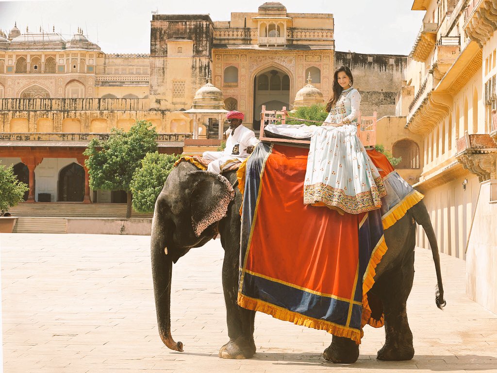 preetikatweets's tweet photo. The majestic elephant ride all the way up to the Amer Fort #Jaipur #Rajasthan #unescoworldheritage #majestic #India 👑 🐘 ... #travelpics https://t.co/hmzAMpMT7H