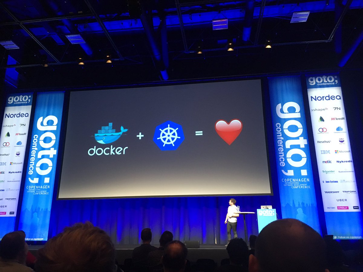 phennex's tweet image. Great talk about Microservices in Go by @mattheath #gotocph @monzo Great to see the #kubernetes logo! 👍🏻