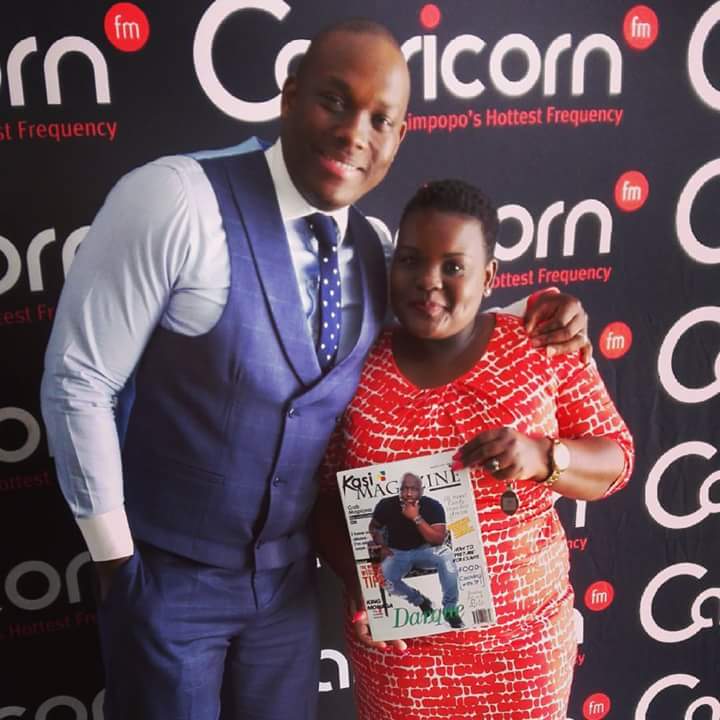 Kasi_mag's tweet photo. The EIC with @VusiThembekwayo earlier today @CapricornFM .
#KasiMagazine
#7thIssue https://t.co/LfmAqv1FZp