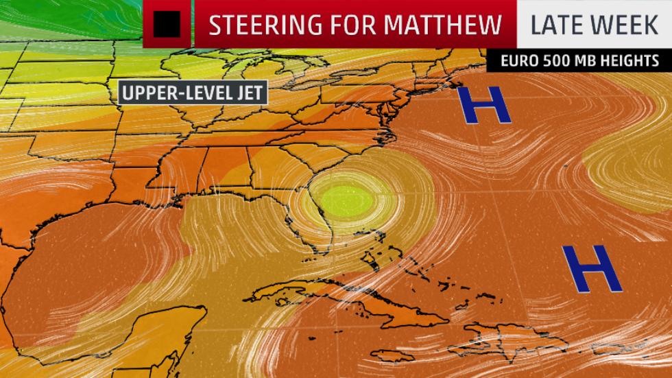 weatherchannel's tweet image. Our latest comprehensive forecast update on #Matthew. #Hurricane threat increases for Southeast coast. wxch.nl/2dtpFhj