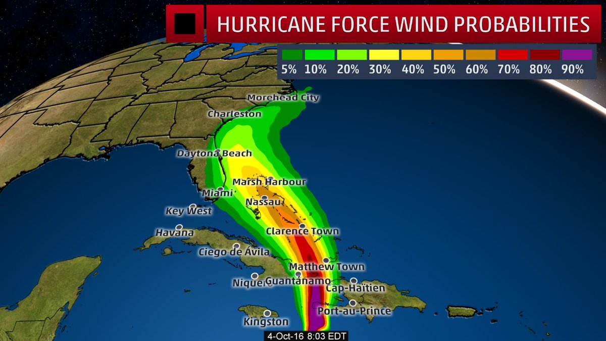 weatherchannel's tweet image. Our latest comprehensive forecast update on #Matthew. #Hurricane threat increases for Southeast coast. wxch.nl/2dtpFhj