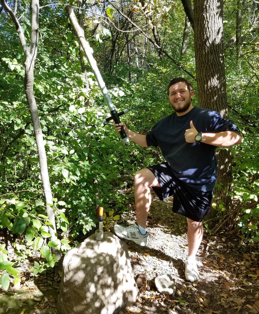 geopat92's tweet photo. Got to find "Sword in the Stone" with @kokohawk in Minnesota! Amazing cache.  #Geocaching @GoGeocaching https://t.co/qQEuVpNrBq