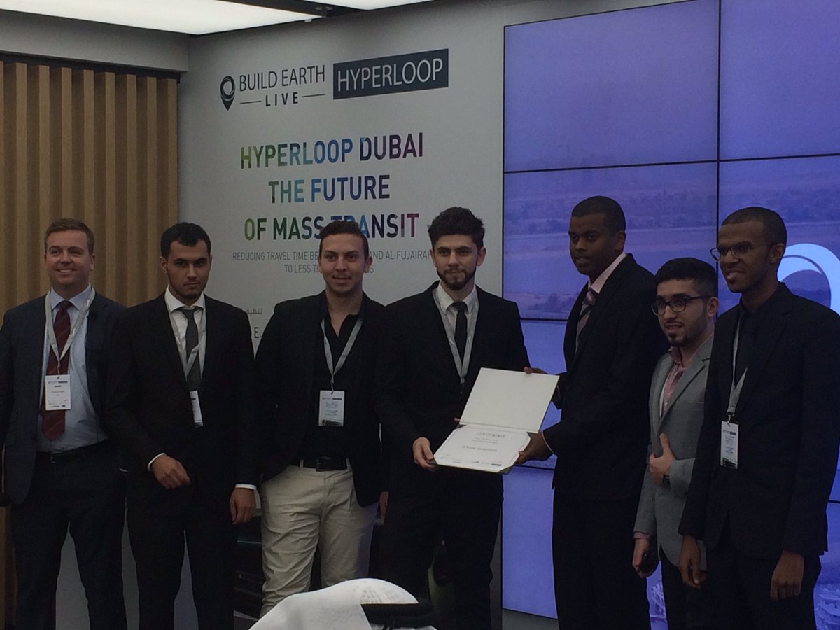 buildearthlive's tweet image. Well done to team #futurearchitects for winning the Judges Discretionary award #BELhyperloop #Dubai