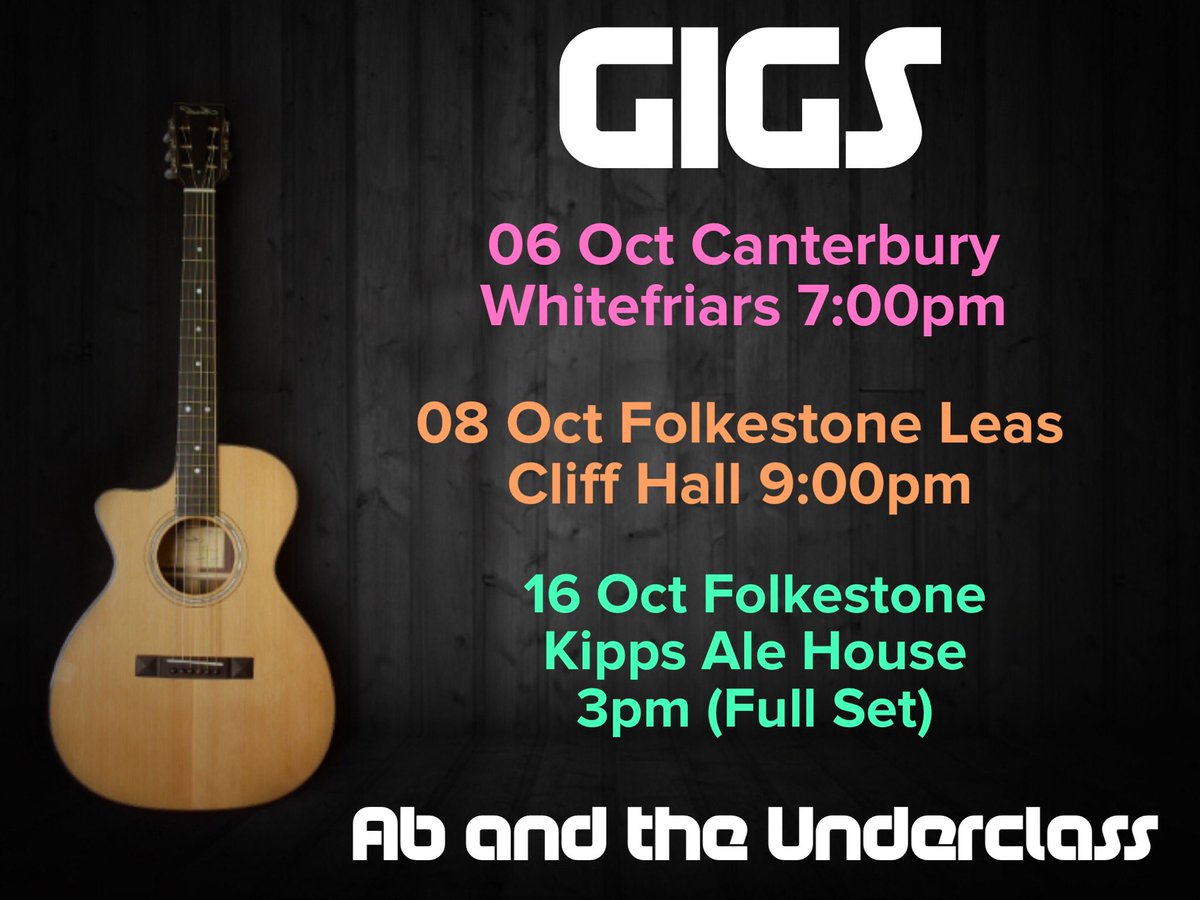 AbUnderclass's tweet photo. Love to see familiar faces 👌🎸 #folkestone #canterbury @F_Fest @FolkestoneRT @leascliffhall @KippsAlehouse https://t.co/084c2JWoSv