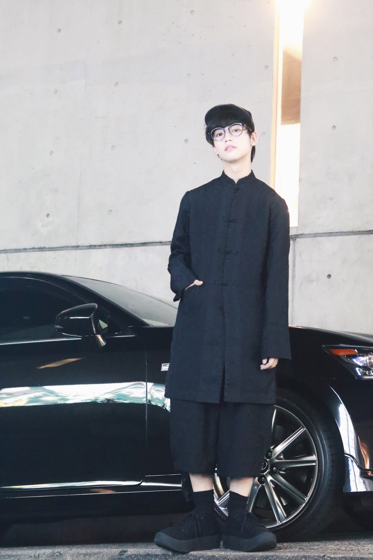 BLACK COMME des GARCONS 20SS ロング チャイナ-