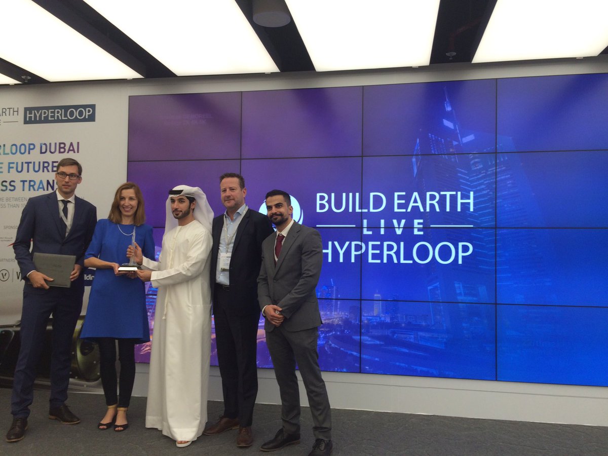 buildearthlive's tweet image. A huge congrats to @HyperPoland for winning the #BELhyperloop award BIM for innovation