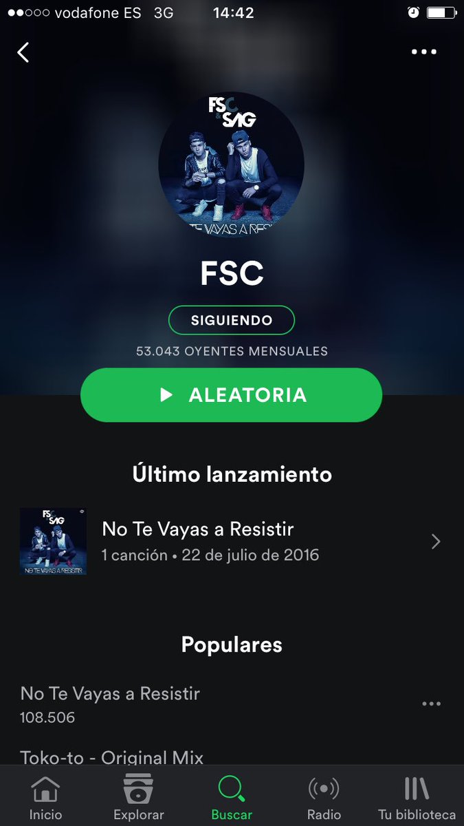 108.000mil reproducciones, 54 mil oyentes mensuales, muchísimas gracias a todos los que hacéis posible este sueño 😘😘☺️😍😍