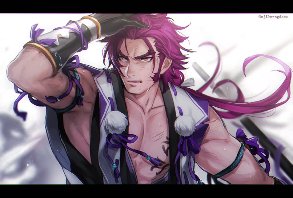 おじこ 休止中 בטוויטר 蜻蛉切 花丸op見て以来前髪邪魔なときあるのかなと思いながら 髪かきあげてるところが見たい