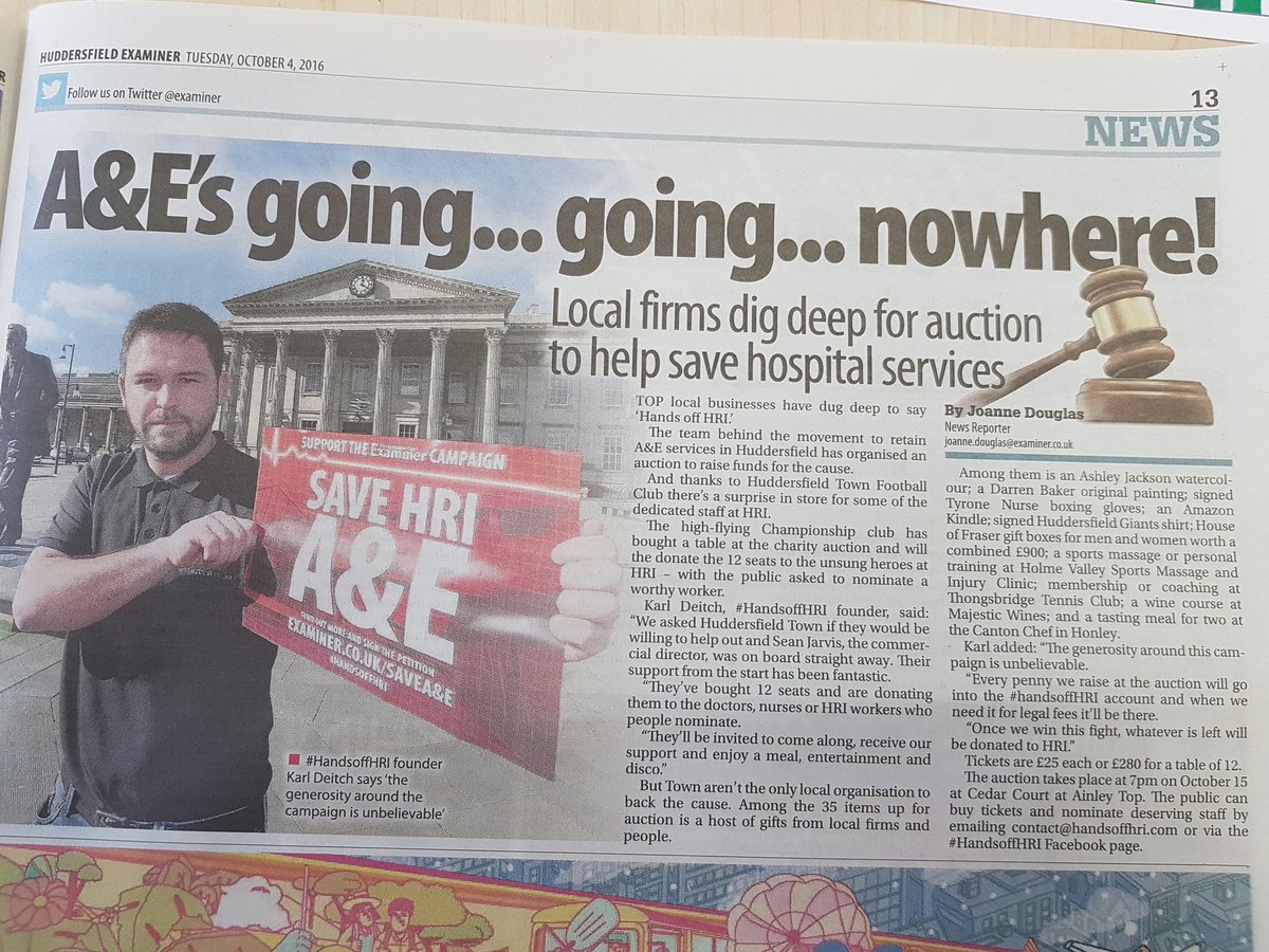 LetsSaveHRI's tweet photo. #HandsOffHRI Auction. Great article by @Examiner https://t.co/elepEn97n8